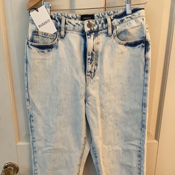 NWT Bardot High-rise, Skinny, Bleach Wash Jeans - Picture 1 of 7